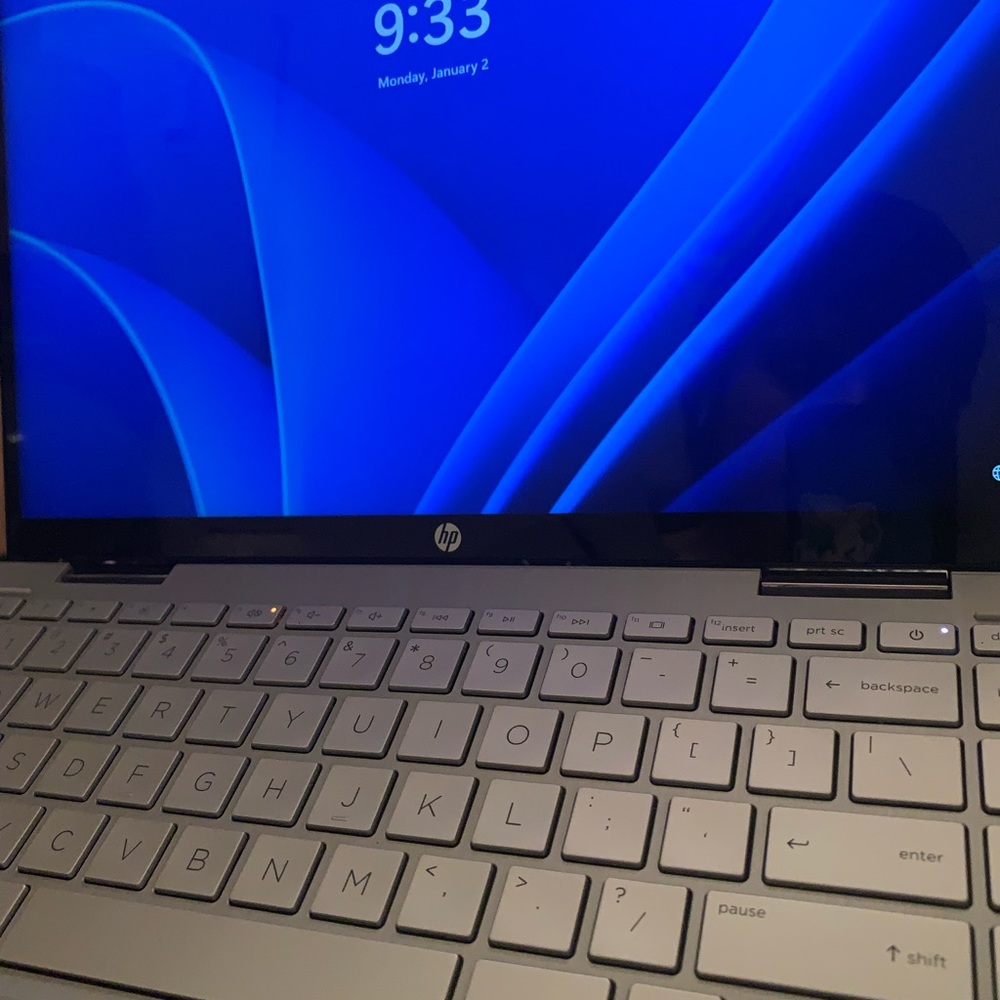 Hp pavilion x360- touch screen fingerprint scanner great condition